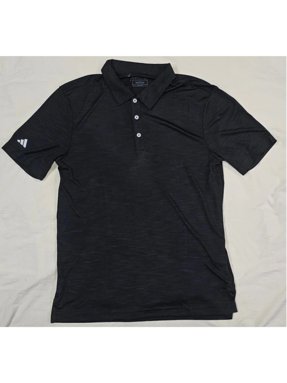 Men's Adidas Golf Polo Shirt Size S Black White